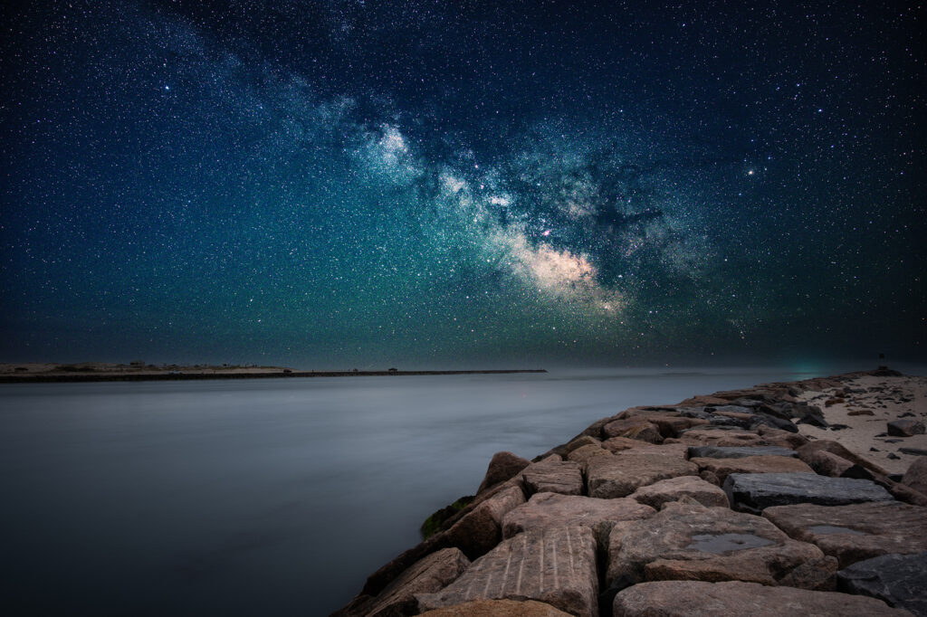 Milky Way over Shinnecock Inlet
